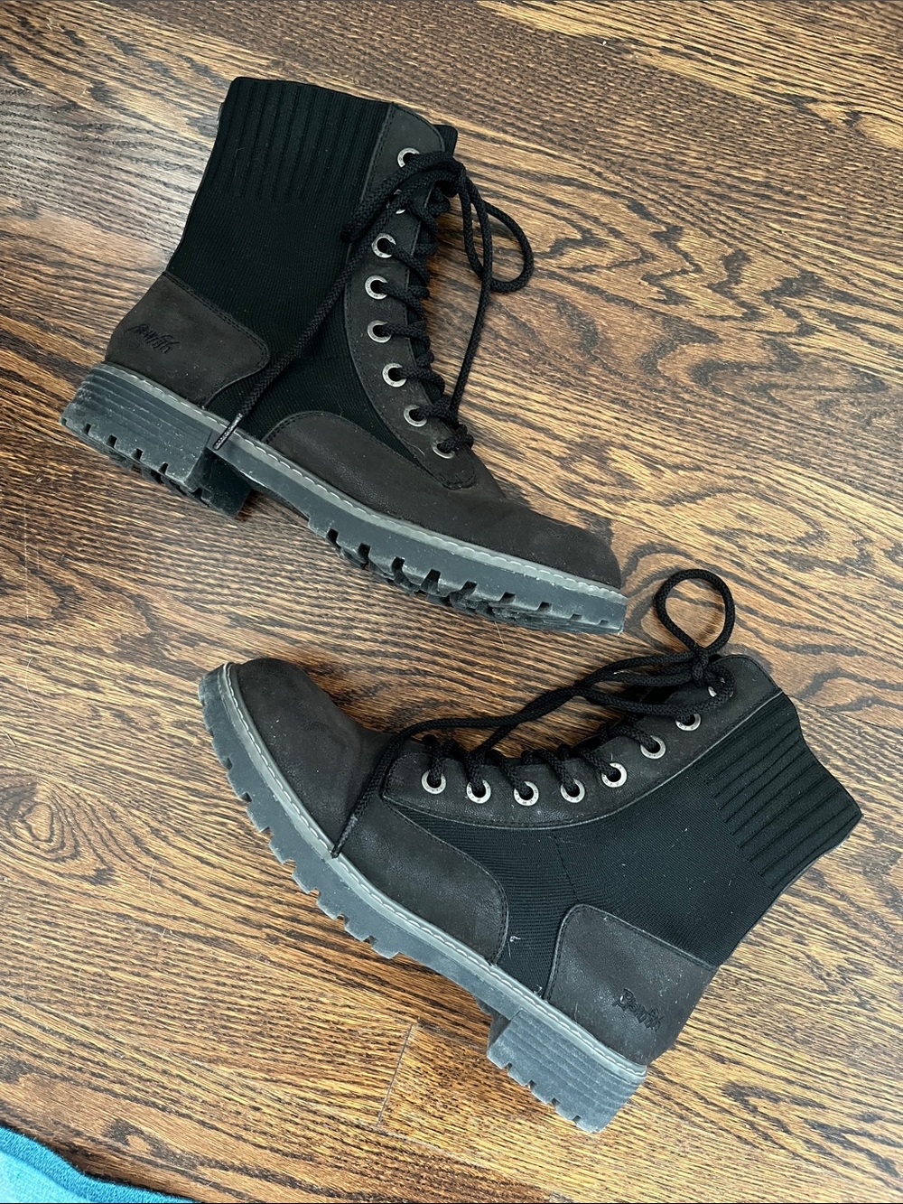 Blowfish Lace Up Boots Black Size 10